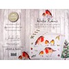 Christmas Tableware - Set of 4 Placemats - Winter Robins