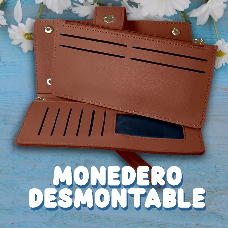 J.H. Company Cartera Para Dama Casual Con Tarjetero Yg312