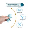 Tableware Suction Cups,3 PCS Double Sided Suction Cups Non-Slip Silicone