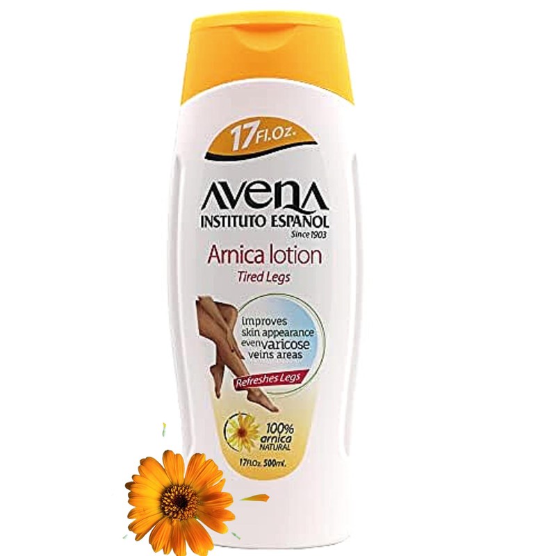 Avena Instituto Espanol Arnica Lotion Tired Legs, Improves Skin Appearance,