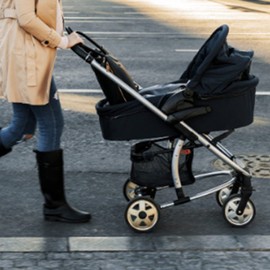 SPYMINNPOO Baby Stroller Pram, 1Pc Baby Stroller Pram Bottom Basket Pushchair Shopping Storage Case Pram Bag for Bottle, Pram Basket For Under Pram Universal Pram Basket Universal Pushchair Basket