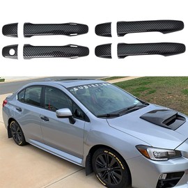 Kolya Door Handle Cover Compatible for 2013-2018 Subaru Forester Accessories Handle Protectors for 2015-2025 Subaru Outback, 2015-2021 WRX STI, 2013-2017 XV Crosstrek (with Smart Keyhole)