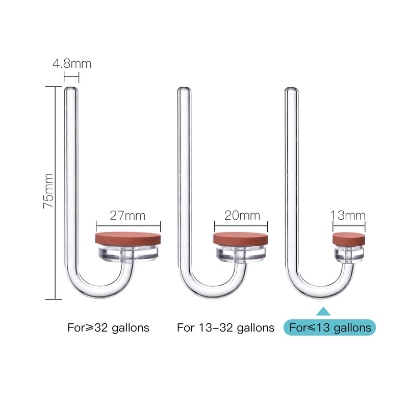 Clscea CO2 Diffuser for Aquarium Plant Mini CO2 Atomizer, miniU-S