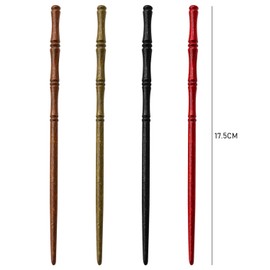 NYGGTYK Pack of 8 Retro Wooden Hair Pins, Bamboo Hair Pins, Bamboo Hair Pins for Women, Wooden Hair Pins for Long Hair (Black, White, Brown, Dark Green)