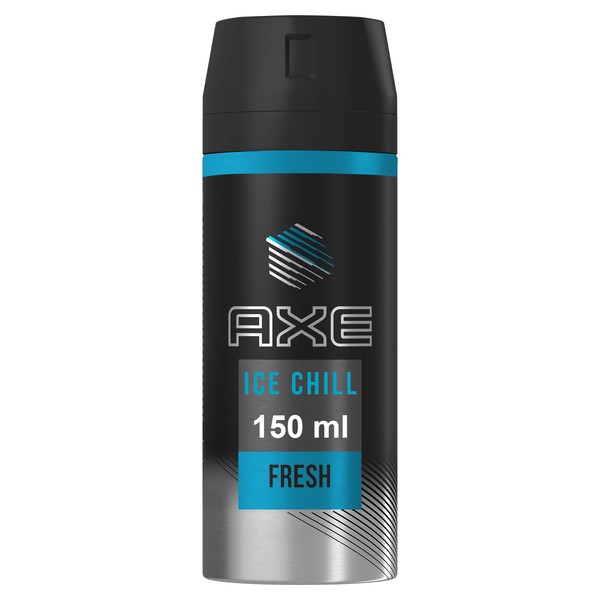 AXE Ice Chill, Frozen Mint and Lemon Deodorant and BodySpray (Pack of 6)