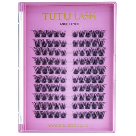 Tutu Lash DIY Cluster Lashes ANGEL EYES 100 x cluster lashes self application easy to apply lashes lash cluster box re-usable vegan (Angel Eyes XL SIZE Cluster Lash Tray)