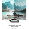 SIPHEW Polarisierte Sonnenbrille Damen Übergroße klassische Brille mit 400 UV-Schutz
