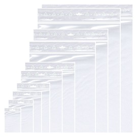 Ziplock Bags 10 x 15 cm Pack of 100 Reusable Bags Freezer Bags 50 µm Thick with Euro Hole (100 x 150 mm)