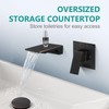 Aolemi Wall Mount Bathroom Faucet Waterfall Tub Filler, Single Handle