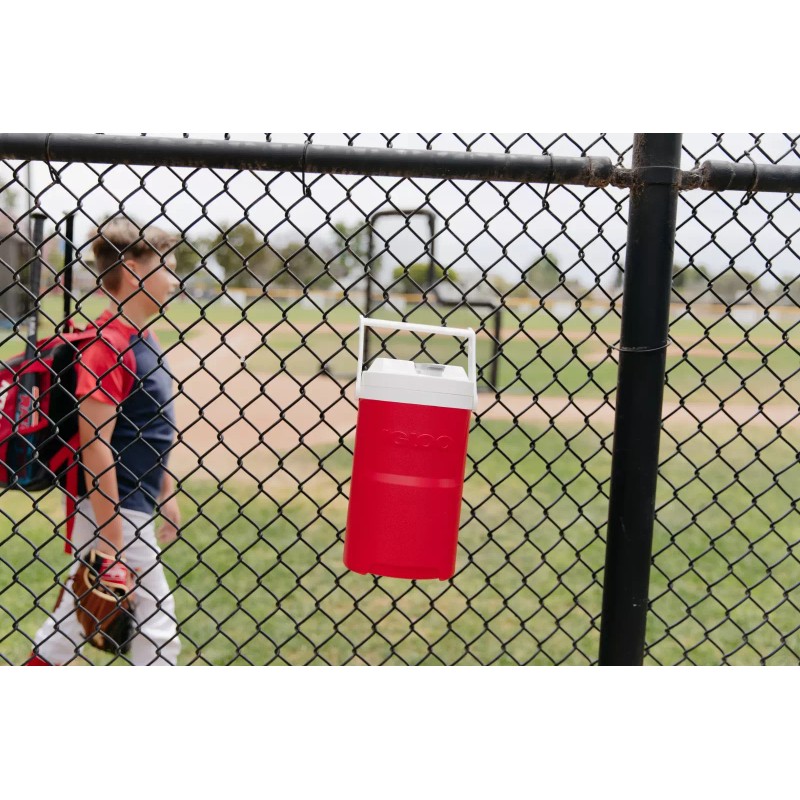 Igloo 1 Gallon Sports Beverage Jug with Hooks - Red