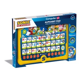 Clementoni Sonic Alphabet Pad, Educational Game, 4 Years, Child, Electronic Gift, Italian Talking Computer, Laptop for Learning Alphabet and New Words, Children's Technology, 16822