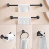 Sagetta Oil Rubbed Bronze Bathroom Hardware Set, 5-Piece Bath Accessories