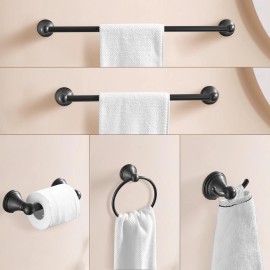 Sagetta Oil Rubbed Bronze Bathroom Hardware Set, 5-Piece Bath Accessories Set...