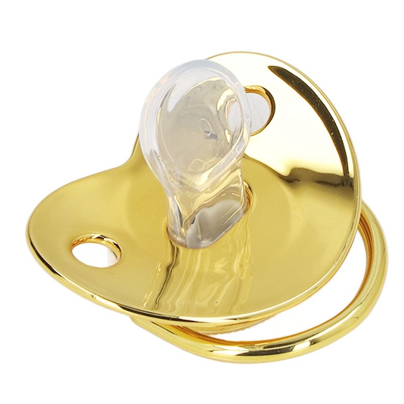 Gold Letter Pacifier Infant Pacifier Home Travel Fashion Portable Silic