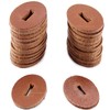 Water Buffalo Leather Handle Washers - Oval Shape - (1.30