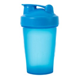 Protein Shaker Bottle 400 ml With Metal Mixer Ball Non-Leak Cap with Shakers Cups for Protein Supplement Fitness & Workout Partner Powder (Blue)