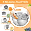 Nicdiet Mixing Bowls with Airtight Lids, Stainless Steel Mixing Bowl