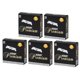 500 "Derby Premium" Single Edge Razor Blades for straight razor