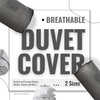 Hoesh UK Grey Single Duvet Storage Bag - Breathable Cotton