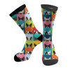 ACDRUING Cartoon Boston Terriers Bulldog Unisex Athletic Crew Cushion Socks