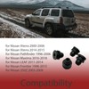 HLVEAUTO 4pcs Upper Lower Rubber Cushion Bushing Radiator Mount Insulator
