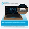 AcuRite Weather Valet with Qi-Certified Wireless Charging Pad, Auto-Dimming LCD