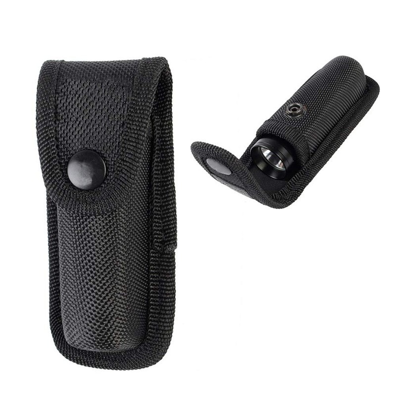 Flashlight Pouch, LED Torch Holster Nylon Bag Pouch Case Pocket