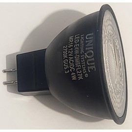 Unique Lighting Systems Flex Gold Eco Series MR16 4W 45 Degree 340 Lumen 2700K Warm White LED Bulb (LED-E4W-DM6FL27K)