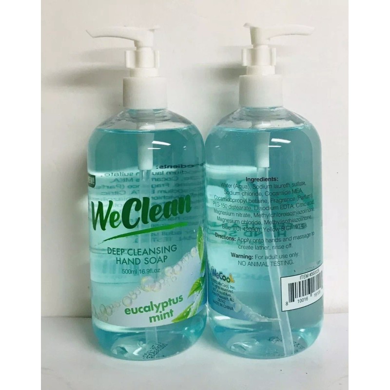 weclean Jabón Liquido Eucalipto Y Menta Limpieza Profunda 20 Pack