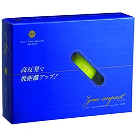 Casco ZEUSIMPACT2 Golf Balls, High Resilience Golf Balls, Dozen, Men's, Yellow