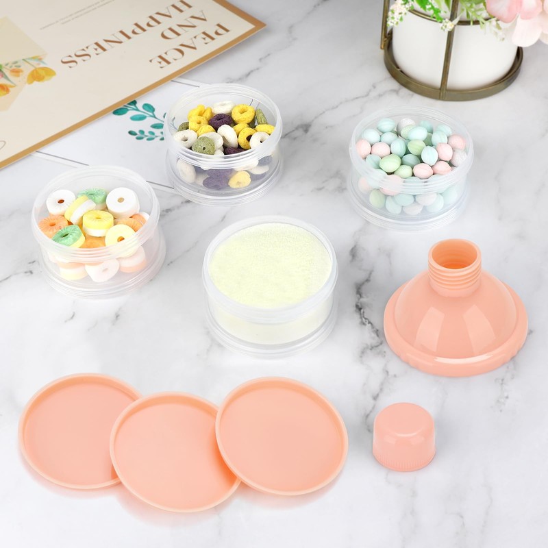 Accmor Formula Dispenser On The Go, 4 Compartments Stackable Formula