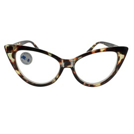 Blue Light Blocking Cateye Reading Glasses - 4 Pair Pack Assorted Colors (4PC ASST, 2.00)