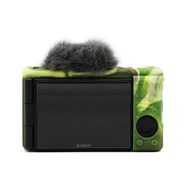 Rieibi ZV-1 - Funda protectora de silicona suave para cámara digital Sony ZV-1 ZV1, funda ligera para cámara ZV1, camuflaje