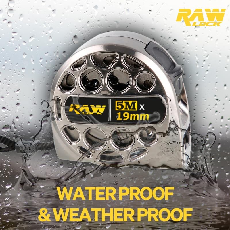Water and weather proof hollow nikel plated tape measure -