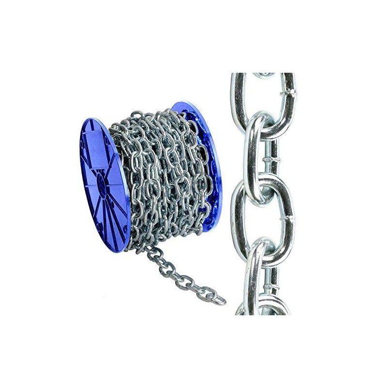 Elixir Gardens Premium Toughened Steel Chain Zinc Plated 2.5-8m Widths