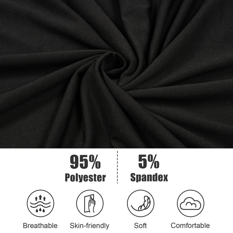 GENEMEN Mens Deep V-neck Leotard Boxers Shapewear Bodysuits (Black, L)