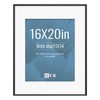 VCK 16x20 Picture Frame Black, High-End Aluminum Metal Poster Frame