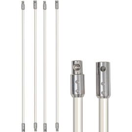 Eastman Lint Wizard Dryer Vent Cleaning Extension Rods, 8 Foot Flexible Quick-Snap Rods, 60767