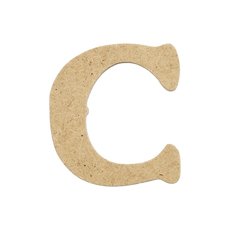 Creativ 10-Piece 4 cm Letter MDF C