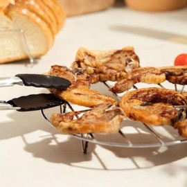 PARENCE.- Griglia rotonda per friggitrice ad aria - 17,5 x 17,5 x 2,5 cm - Accessori in acciaio inox per friggitrice, forni, vaporiera, grill