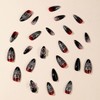 MISUD Uñas Postizas Con Diseño De Telaraña, Uñas ...