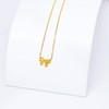 Yifnny Bow Necklace, Women's Gold Small Bow Cubic Zirconia Sparkling