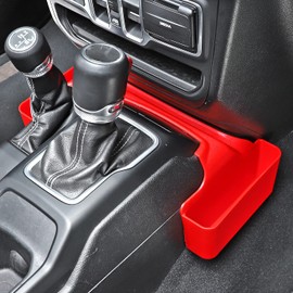 JWWY Update Gear Tray for 2018-2023+ Jeep Wrangler JL JLU & Gladiator JT Gear Shift Storage Box, Interior Accessories