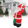 Inflatable Santa Decoration Built in LED Light Waterproof Inflatable Bag