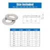Hilitchi 410-Pcs [8-Size] 304 Stainless Steel Flat Washer Assortment Set
