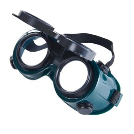 Babimax Flip-Up Welding Grinding Goggles Eyes Protection Glasses Industrial Grade Brazing Glasses - Auto Dark & Clear Safety Lenses - Perfect for Oxy-Acetylene Cutting, Welding, and Brazing Projects