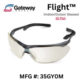 Gateway Safety Indoor / Outdoor Safety Glasses - 10 Pair - Gateway Safety - Flight #35GY0M