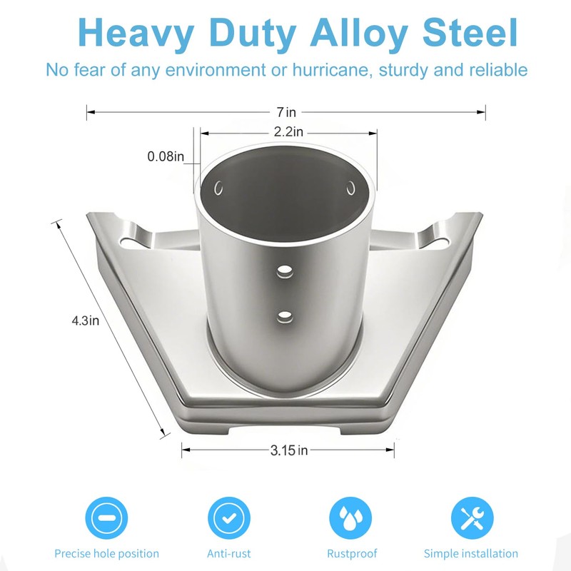 Migkin Starlink Mini Pipe Adapter, Heavy Duty Pole Adapter for
