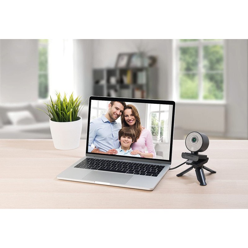 Somikon Laptop Camera: Car Tracking USB Webcam with Full HD,