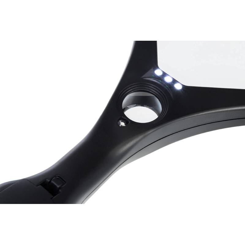 Levenhuk Zeno Read ZR20 Lightweight Handheld LED Magnifier with Light